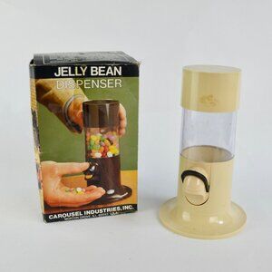 Vintage MCM Carousel Industries Jelly Bean Peanut Candy Dispenser w/ Box!